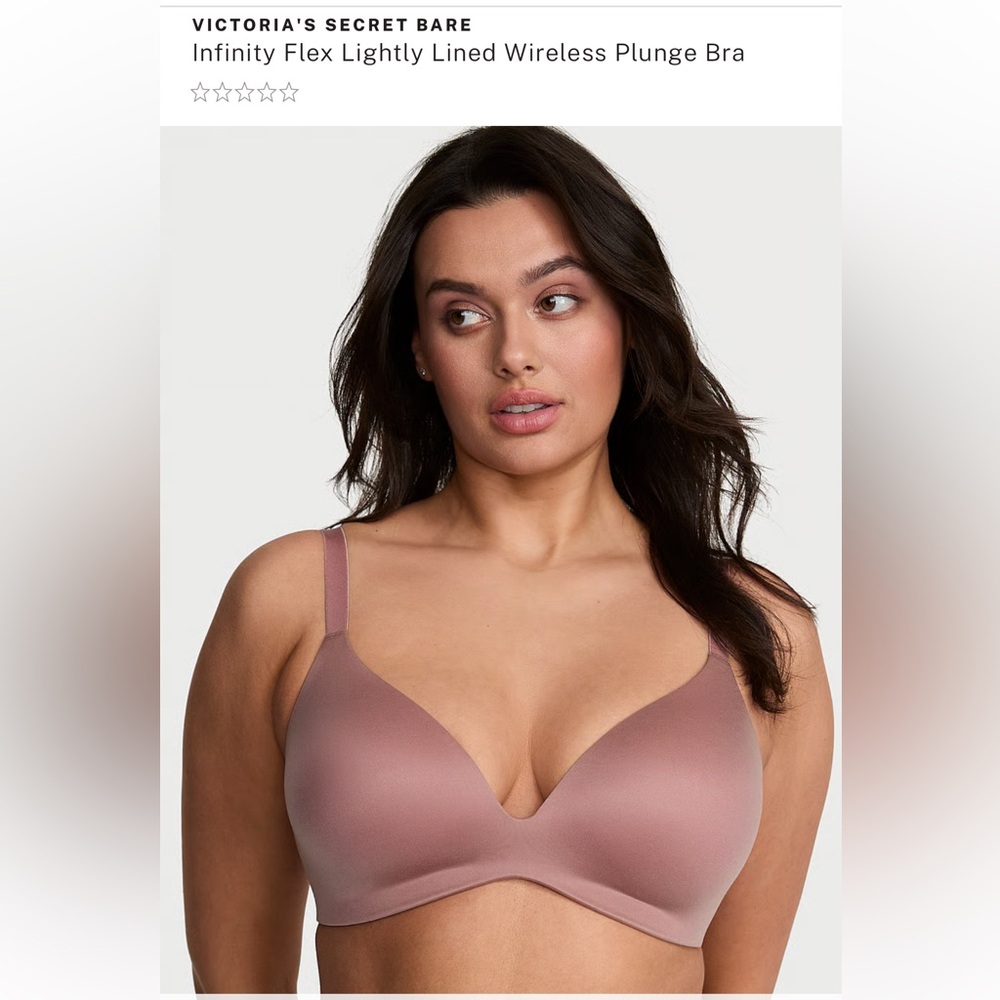 Victoria's Secret Bare Wireless Plunge Bra in Mauve